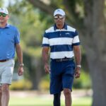 Tiger Woods Walks Course with Son at Nicklaus Junior Championship