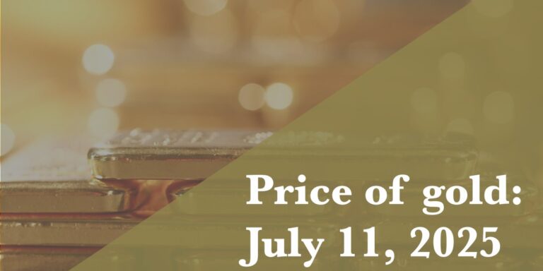 Gold Price Today: Must-See Update for July 11, 2025