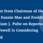 Fannie Mae and Freddie Mac Chair William Pulte on Jerome Powell Resignation Rumors