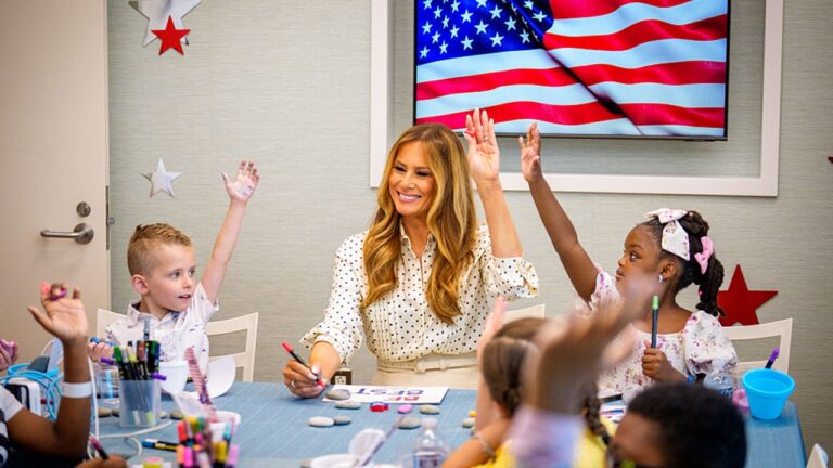 Melania Trump Visits Children's Hospital for Heartwarming Independence Day Event