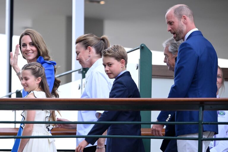 Prince George and Princess Charlotte Surprise Fans at Wimbledon